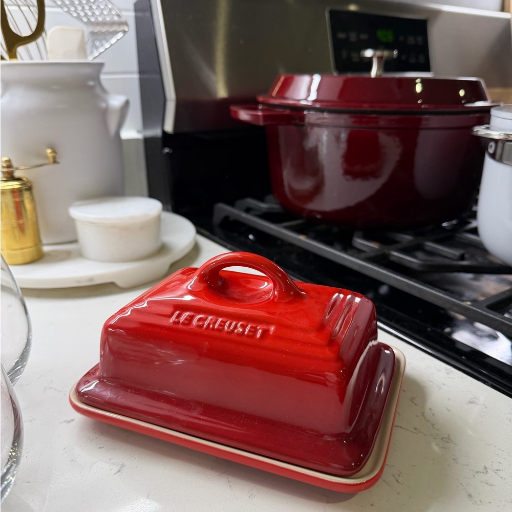Le Creuset Cherry Red Butter Dish